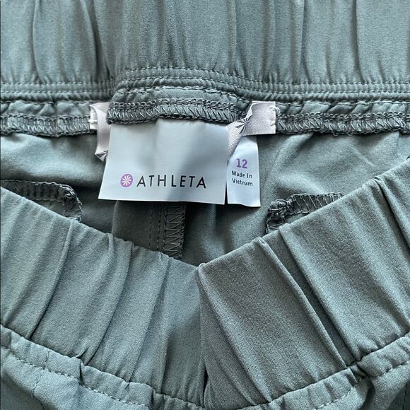 Athleta Aspire Ankle Pants Jasper Green Women’s Sz 12 - Picture 10 of 14